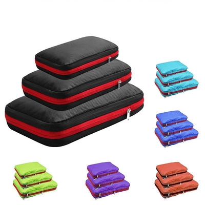 Cubes d'emballage de compression de 40x30x20cm pour l'organisateur de voyage de bagage à main 3PCS