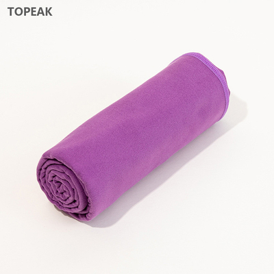 Glissement de Microfiber de yoga anti de serviette superbe absorbante de suède avec Mesh Bag 1.6m